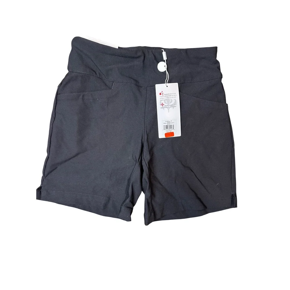 Lady Hagen XS Womens Tummy Control Golf Shorts Black 7 Inch Inseam HydroDri NEW - Picture 2 of 7